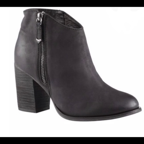 Aldo Black Leather Ankle Booties - Rusova - Picture 2 of 2